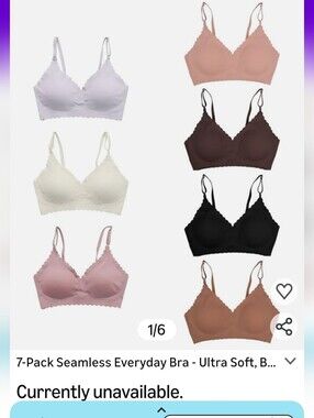 Amazon  Seamless Everyday Bra Ultrasoft Size XL.